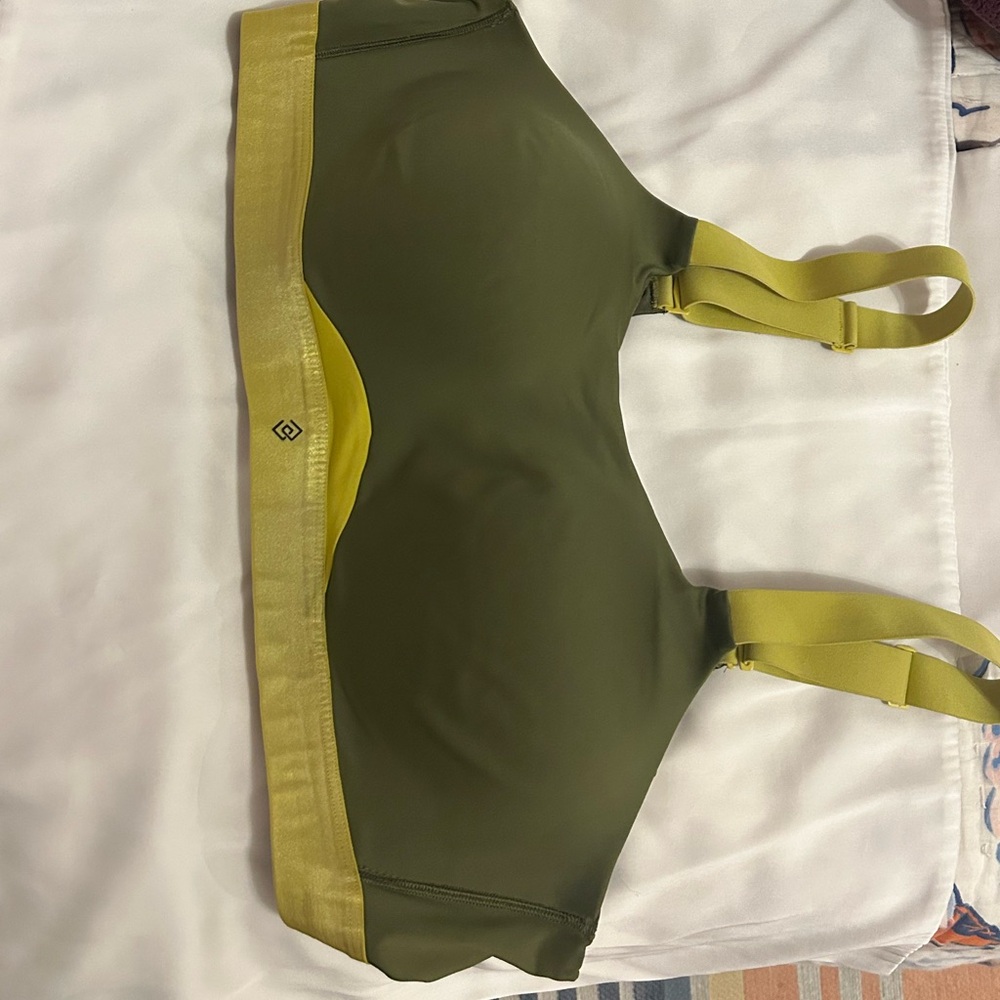 Green and Yellow Sports Bra